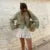Fashion V-neck Lace Up Shirts Women  Spring Summer New Casual Long Sleeve Blouse For Female Solid Elegant Street Lady Tops