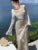 French Vintage Evening Dresses for Women Autumn Bodycon Wedding Prom Robe Flare Sleeve Swinging Collar Midi Vestidos Mujer New