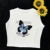 Full-shoulder cotton short-sleeved T-shirt women  summer new spice girls high waist slim short crop clothes sweet and spicy