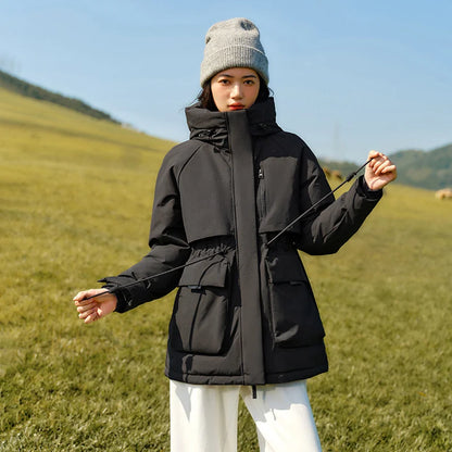 Down Jacket Women China Series Mid-Length Down Jacket  New Winter Goose Down Winter Clothing