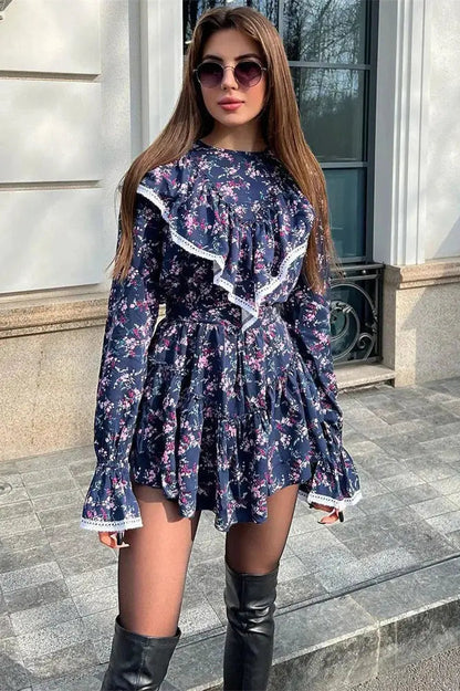 Patchwork Mini Dress
