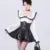 Y2K Two-piece Skirt Set Lace Square Collar Long Sleeve Top High Waist Halter Mini Skirt Korean Fashion Kawaii Sexy Outfits New