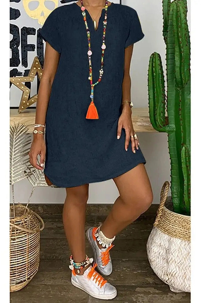 Elegant Loose Mini Dress