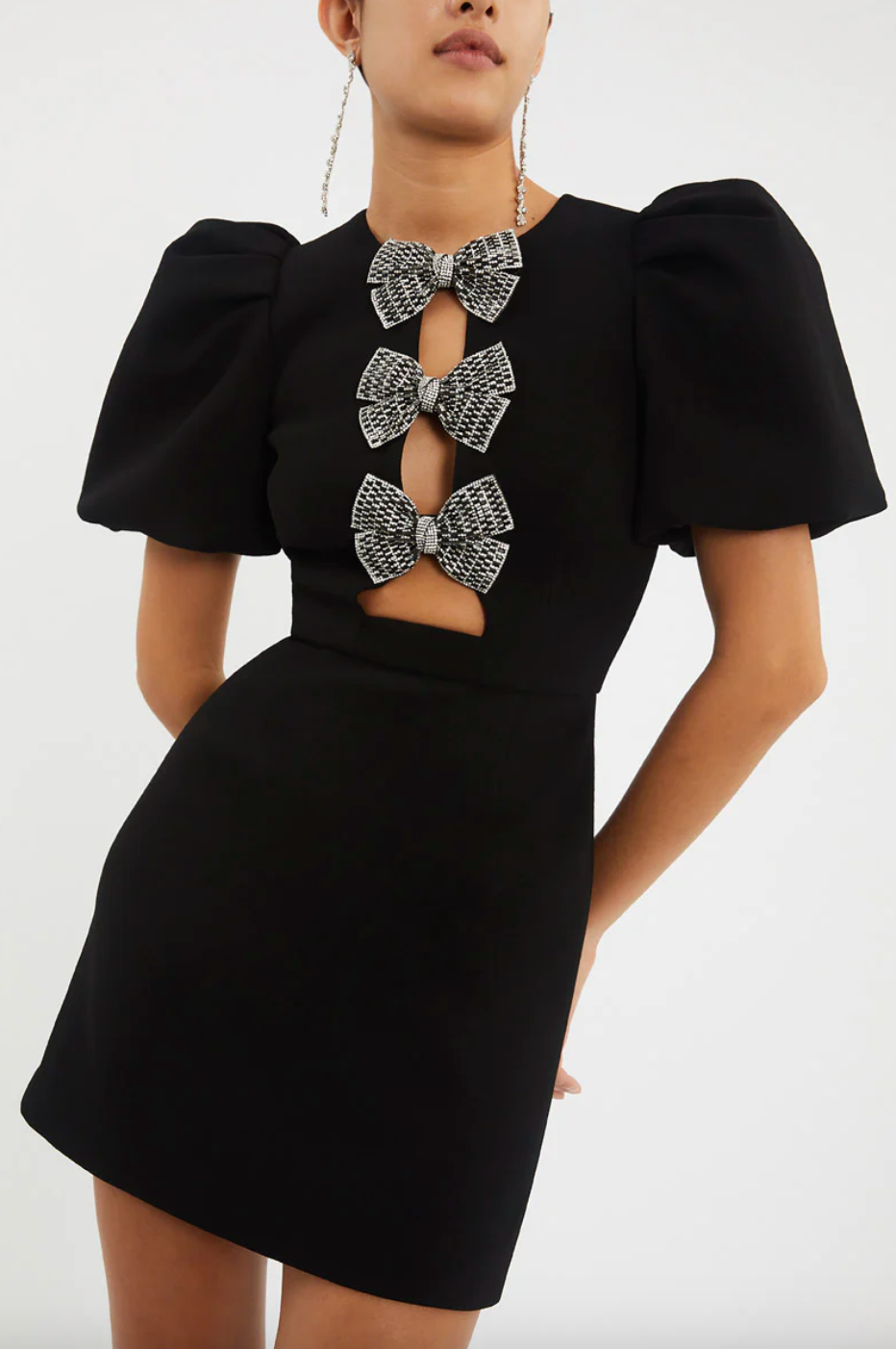 Nora - Bow Mini Dress