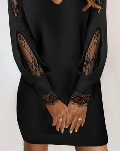 Women's Casual Summer Dress with Lace Detail