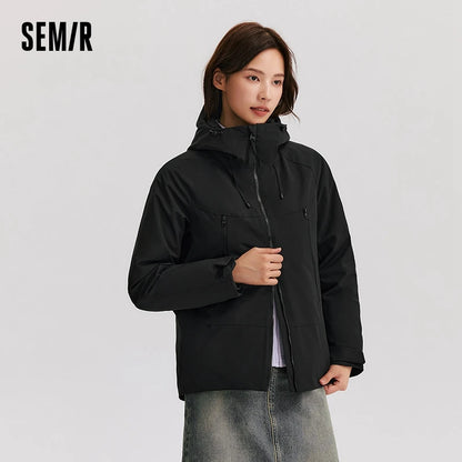 Down Jacket Women Three-Defense Rainproof Windproof Moisture Permeable Three-in-One  New Winter Two-Piece Down Jacket