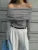 Sweater Knit Pullover Backless Women Slim Bandeau Solid Cropped Top Streetwear Off-Shoulder Elegant Autumn Knitwear Top