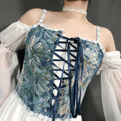 Corset Top Body Shaper Camis Shirt Woman Clothes Waist Trainer Ladies Underbust y2k Blusa Lolita Bustiers
