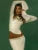 White Slim Patchwork 2 Piece-Set Long Skirt Female Patchwork Cropped Top And High Waist Maxi Skirt Sets Women Sexy Outfits