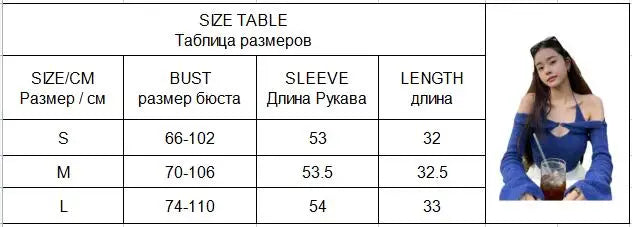 Y2K Top Long Sleeve T-Shirts 2 Piece Tops Halter Tanks Backless Crop Top Off Shoulder Tees Christmas Clothes