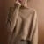 Autumn and Winter New Women’s Pullover Sweater Thickened Warmth Fashion Knitted Wool Sweater High Collar DF4845