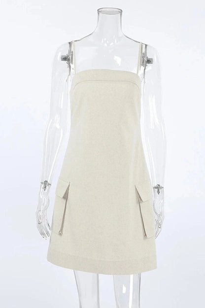 Backless Sleeveless Loose Mini Dress
