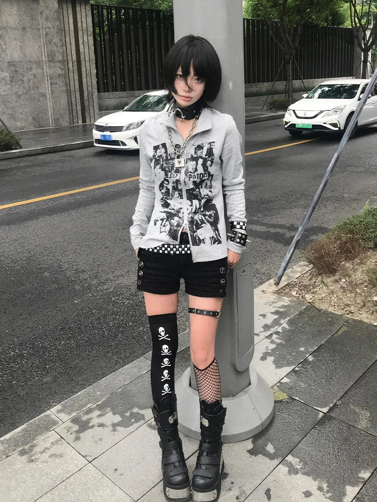 Knit Punk Style Jacket