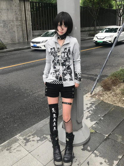 Knit Punk Style Jacket