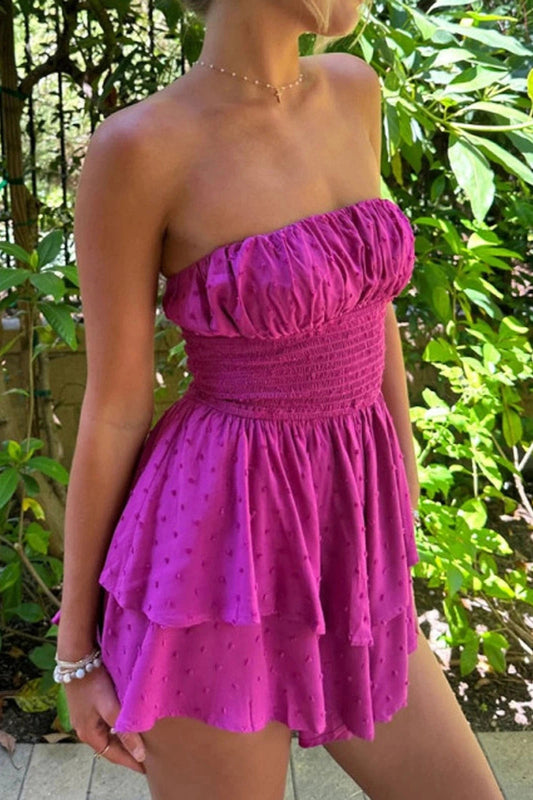 Strapless Off-Shoulder Mini Dress