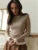 Autumn Knit Sweater Pullover For Women Ribbed Patchwork Long Sleeve Slim Lnner Inner Top Streetwear Female Knitwear Top