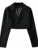 Autumn Notched Collar Open Stitching Blazer Vintage Women Full Sleeve High Waist Short Suit Cool Girl Coat Outwear
