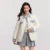 Down Jacket Women Mid-Length Waterproof Patchwork  New Winter Antistatic Loose Outerwear Down Jacket