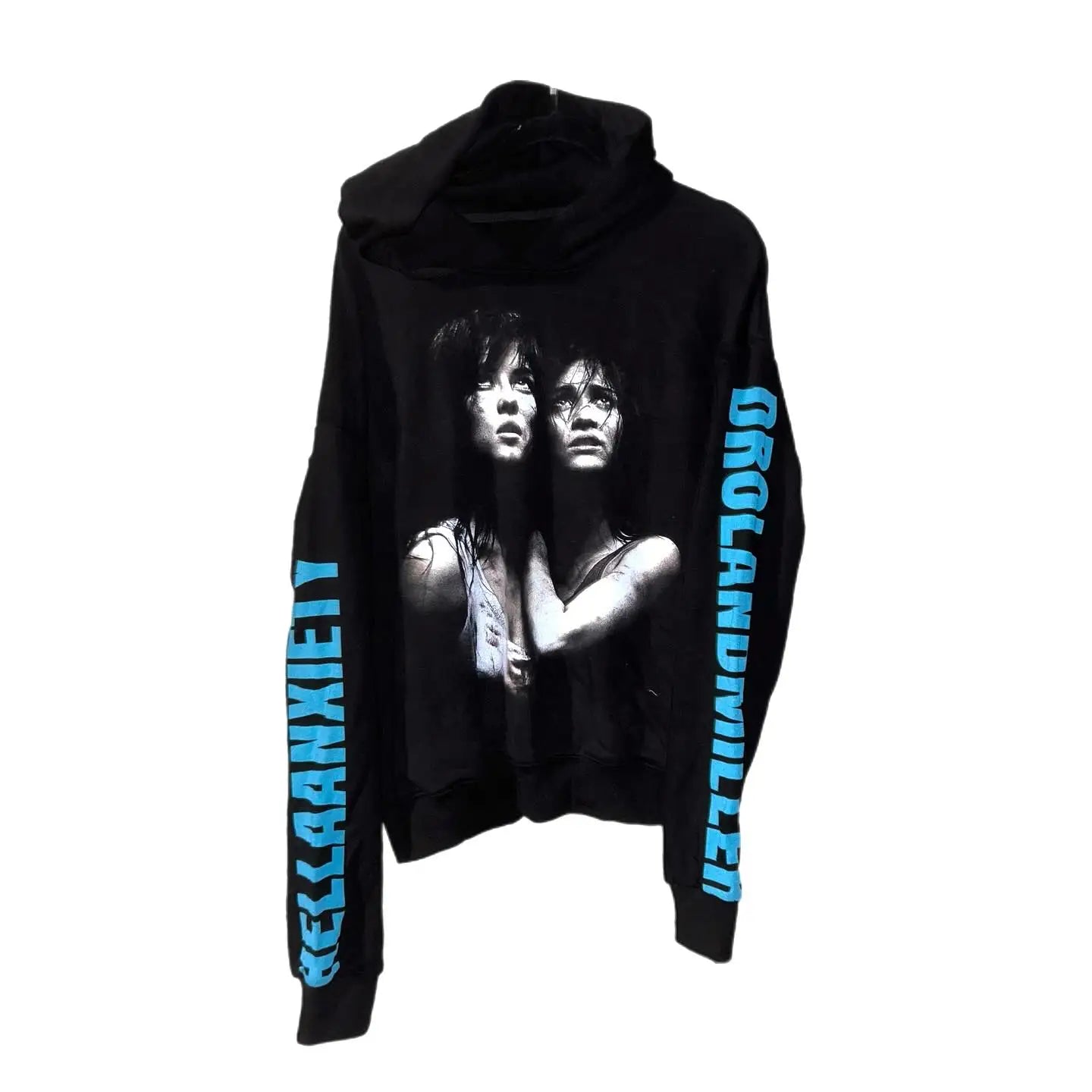 Drolandmiller Y2K Gothic Oversized Grunge Hoodie