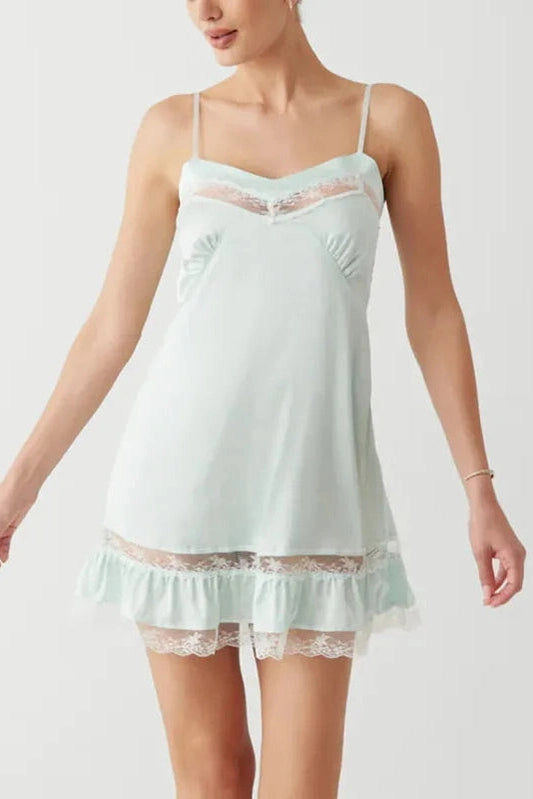 Patchwork Sleeveless Backless Mini Dress