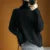 Autumn and Winter New Women’s Pullover Sweater Thickened Warmth Fashion Knitted Wool Sweater High Collar DF4845