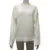 Casual Knitted Long Sleeve Sweaters Women Loose White Half High Neck Pullover Sweater Female Autumn Simple Chic High Street Tops