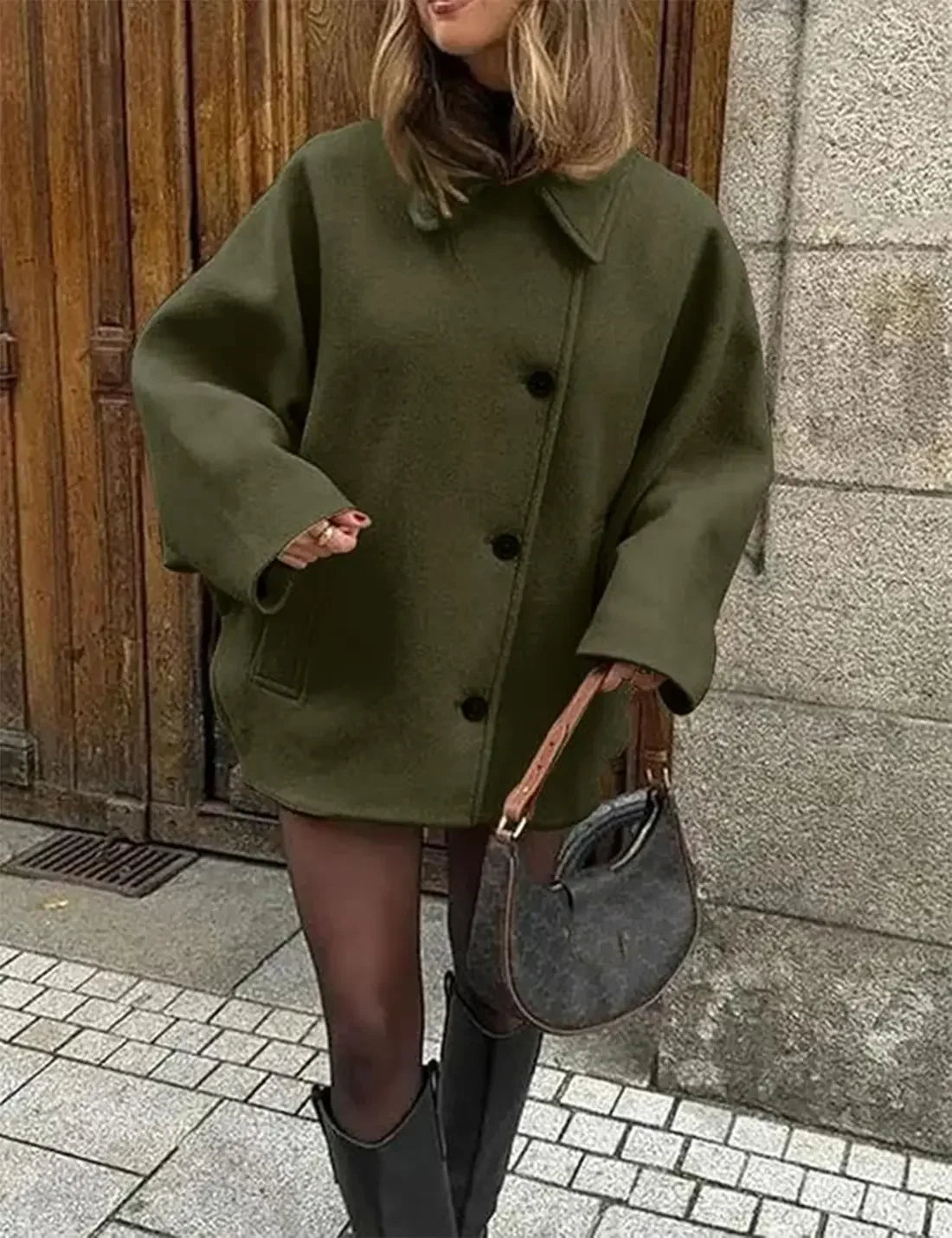 Vintage Double Pocket Wool Coat