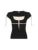 Sweet Y2K Contrast Lace Patchwork Square Collar Black T-Shirt Women Short Sleeve Basic Balletcore Cute Summer Tops