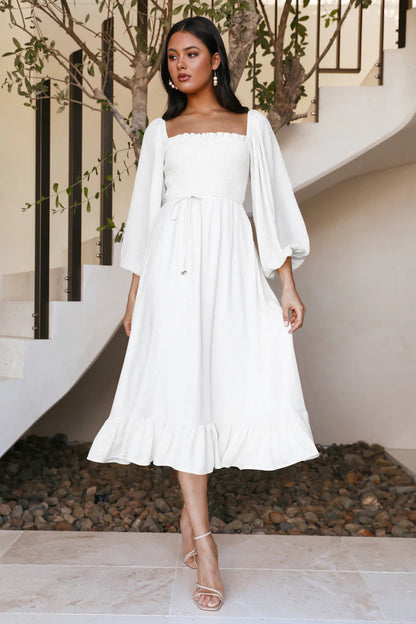 Vestido bohemio de verano para mujer con manga larga | Ideal para primavera/verano