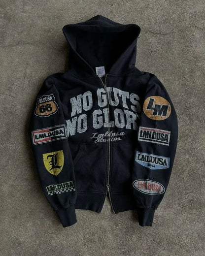 Vintage Gothic Streetwear Hoodie