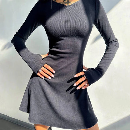 European and American style yoga dress spring women’s new fashion simple solid color back strap waist sports dress