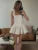 White Halter Dress For Women’s Elegant Sleeveless Bodycon Short Dresses A-Line Patchwork Beach Holiday Dresses Vestido