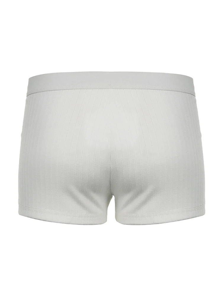 Basic Button Up Low Waist Slim Summer Shorts Women