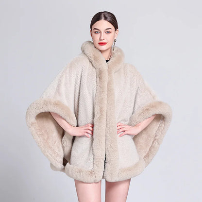 Long Plush Winter Cloak