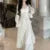 Autumn Winter New Elegant Midi Dresses for Women Lace Ruffles Flare Sleeve A-line Birthday Party Dress Korean Vestidos Mujer
