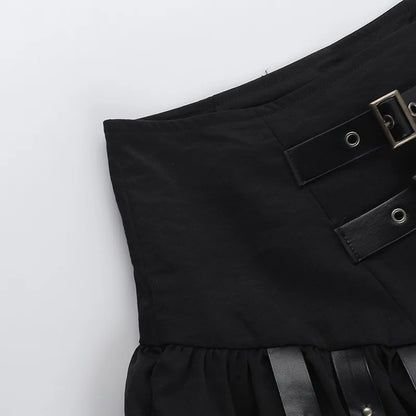Gothic Pumpkin Print Shorts