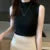 Fashion Elegant Sleeveless Knit Women Blouse Summer Solid Color Vest Casual Tops Half High Neck Shirt