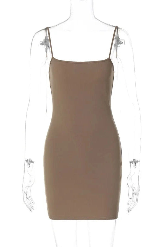 Spaghetti Strap Bodycon Mini Dress