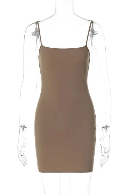 Spaghetti Strap Bodycon Mini Dress