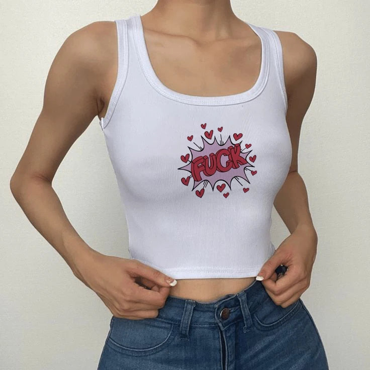 T shirt summer American print Spice Girl trend slim-fit short round neck short sleeve show midriff