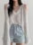 Korean Dongdaemun Off Shoulder Long Sleeve Sweater V-Neck Oversize Pullover Elegant Youth Sexy Knitwear