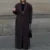 Elegant Lapel Pocket Woolen Long Trench Coat Women Fashion Full Sleeve Loose Overcoat  Autumn Winter Lady Commute Outwear