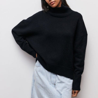 Norah - Suéter de cuello alto - Clásico - para mujer - Ideal para otoño