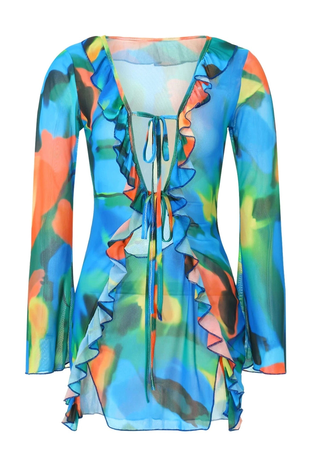 Elegant Slim Long Sleeve Mini Dress
