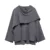 Winter New Women’s Clothing Slim Fit Simple Lazy Style Scarf Cape style Round Neck Long Sleeve Short Knitted Coat Coat