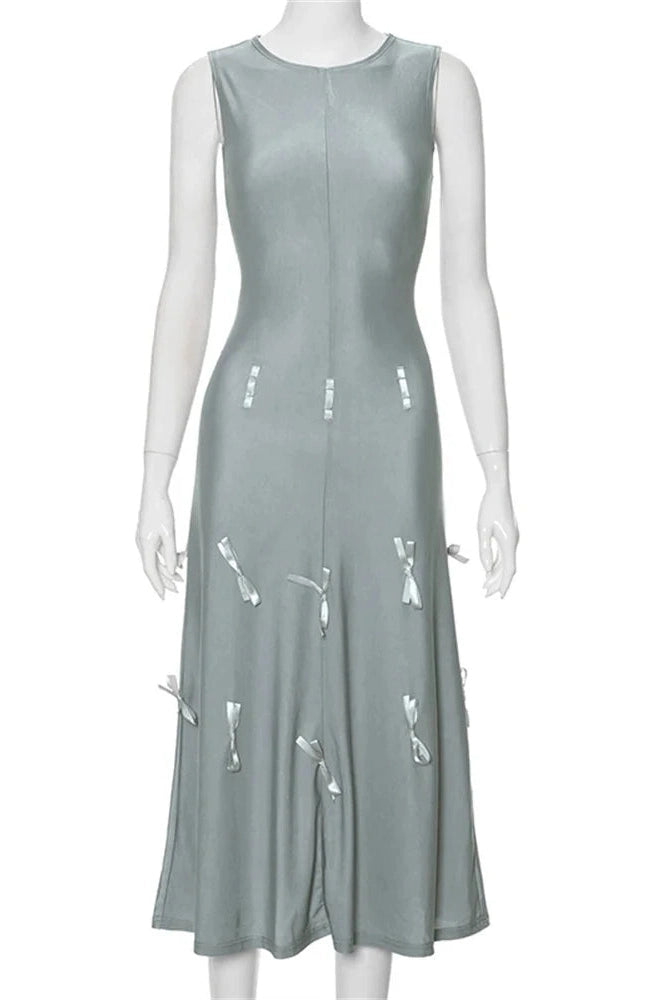High Waist Sleeveless Mini Dress with Straps