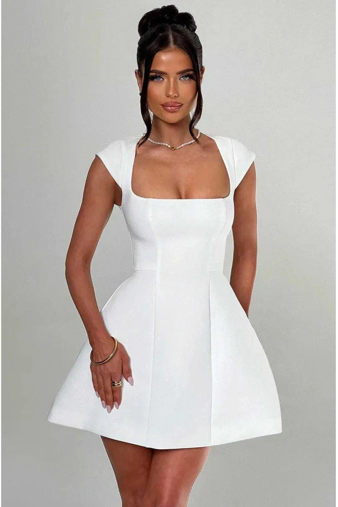 Sleeveless Zipper Bodycon Mini Dress