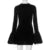 Fashion Pull Sleeve Black Mini Dress Female High Waist Elegant Long Sleeve Dresses Club Party Bodycon Women’s Clothing