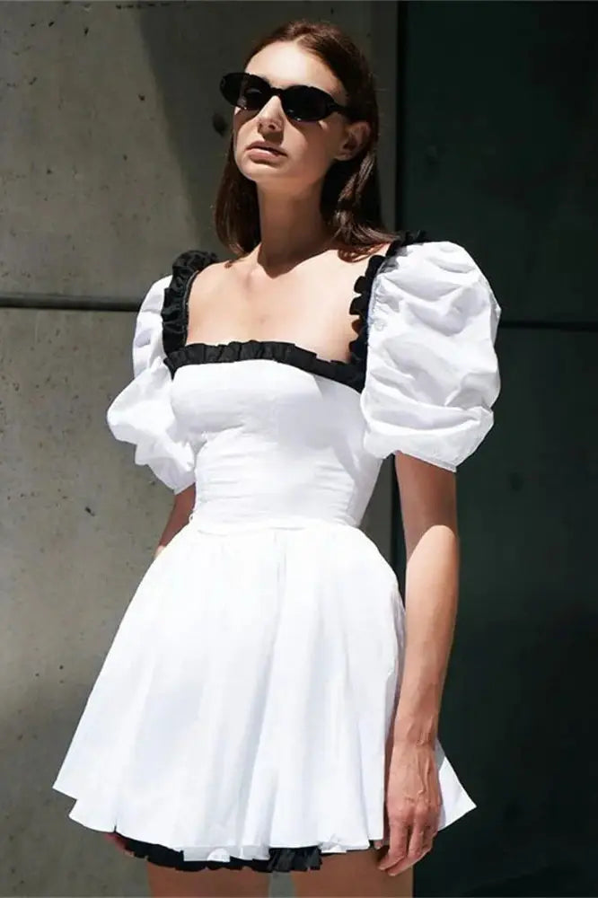 Ruffled Mini Dress