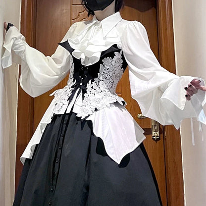 Lolita Ruffle Flare Sleeve Blouse